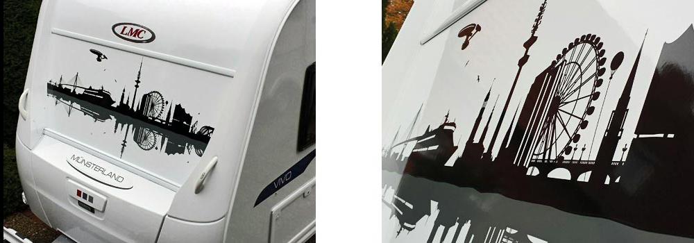Hamburg Skyline Wohnmobil Plott